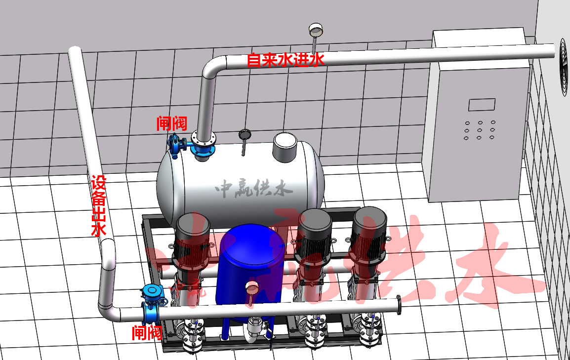 恒壓無負(fù)壓供水設(shè)備安裝圖